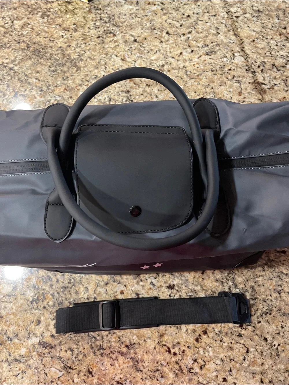 Invicta Racing Black Travel Bag with Yellow Logo